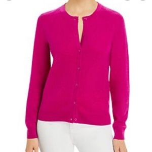 Lord & Taylor 💯 Cashmere Bottom Down Cardigan Size M